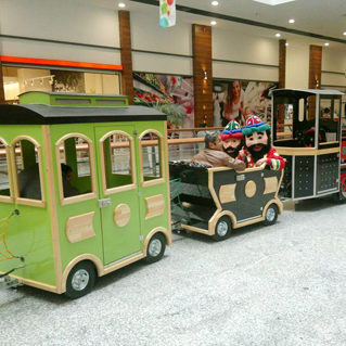 shopping mall train