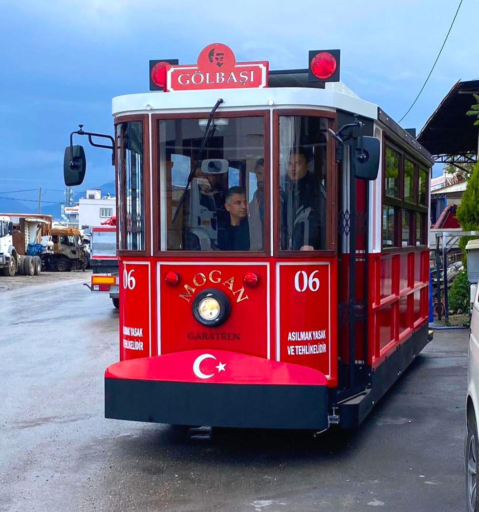 our new electric tram is ready for ankara golbasi municipality