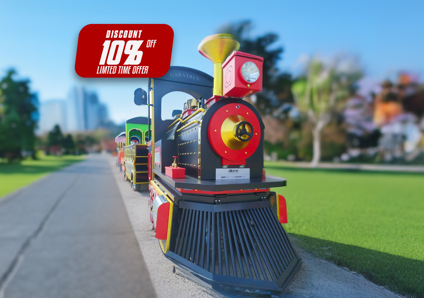 Summer Campaign For Electric Trackless Train - Garatrain - Allame ...
