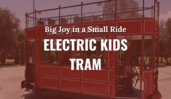electric kids tram big joy in a small ride