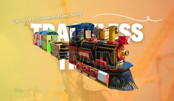 Electric Trackless Train Efe Model Delivered to Karaman Municipality